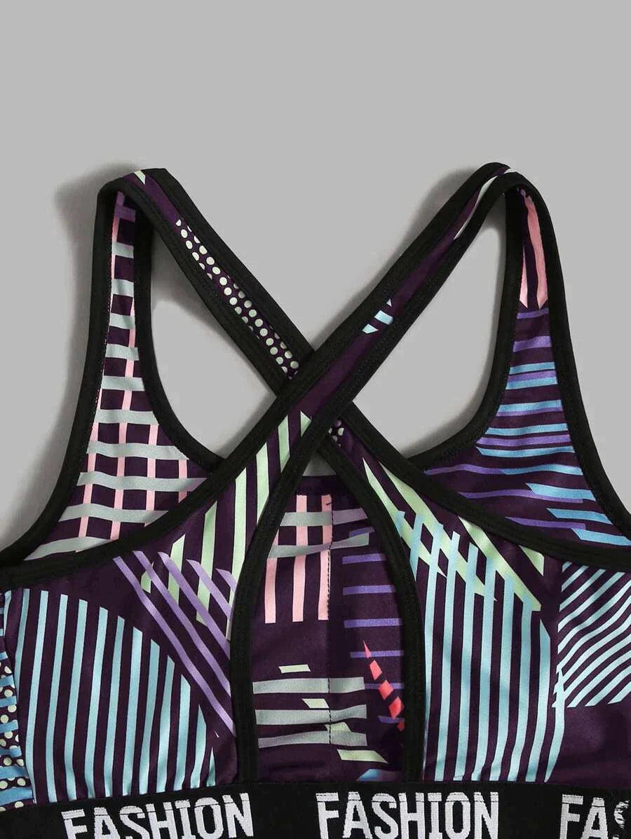 Fitness Coords - White x Pattern