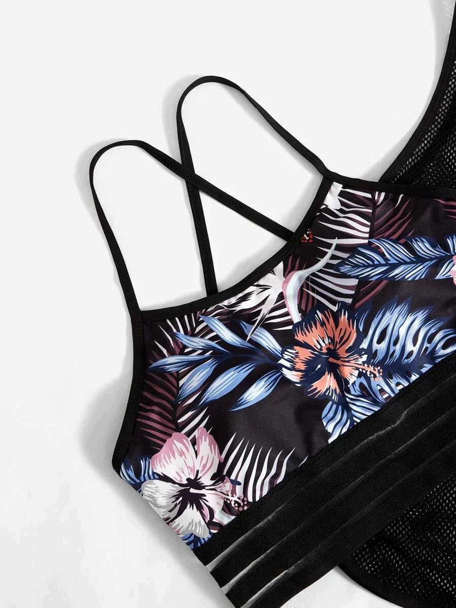 Fitness Coords - Blue Floral