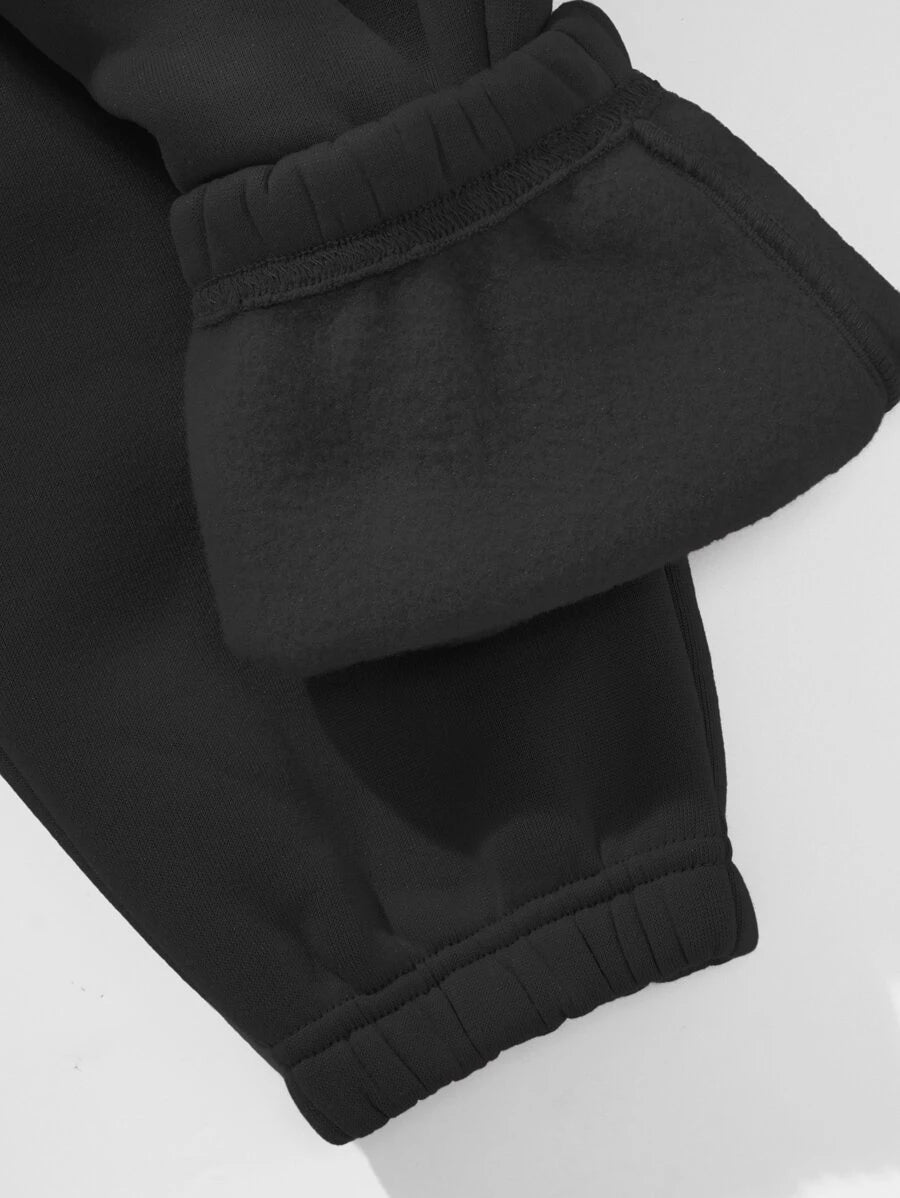 Hoodie & jogger pants for running - Black