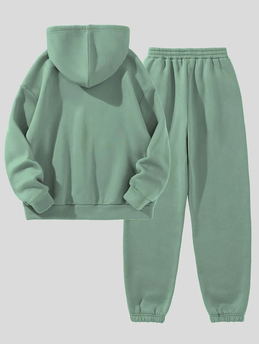 Hoodie & jogger pants for running - Green