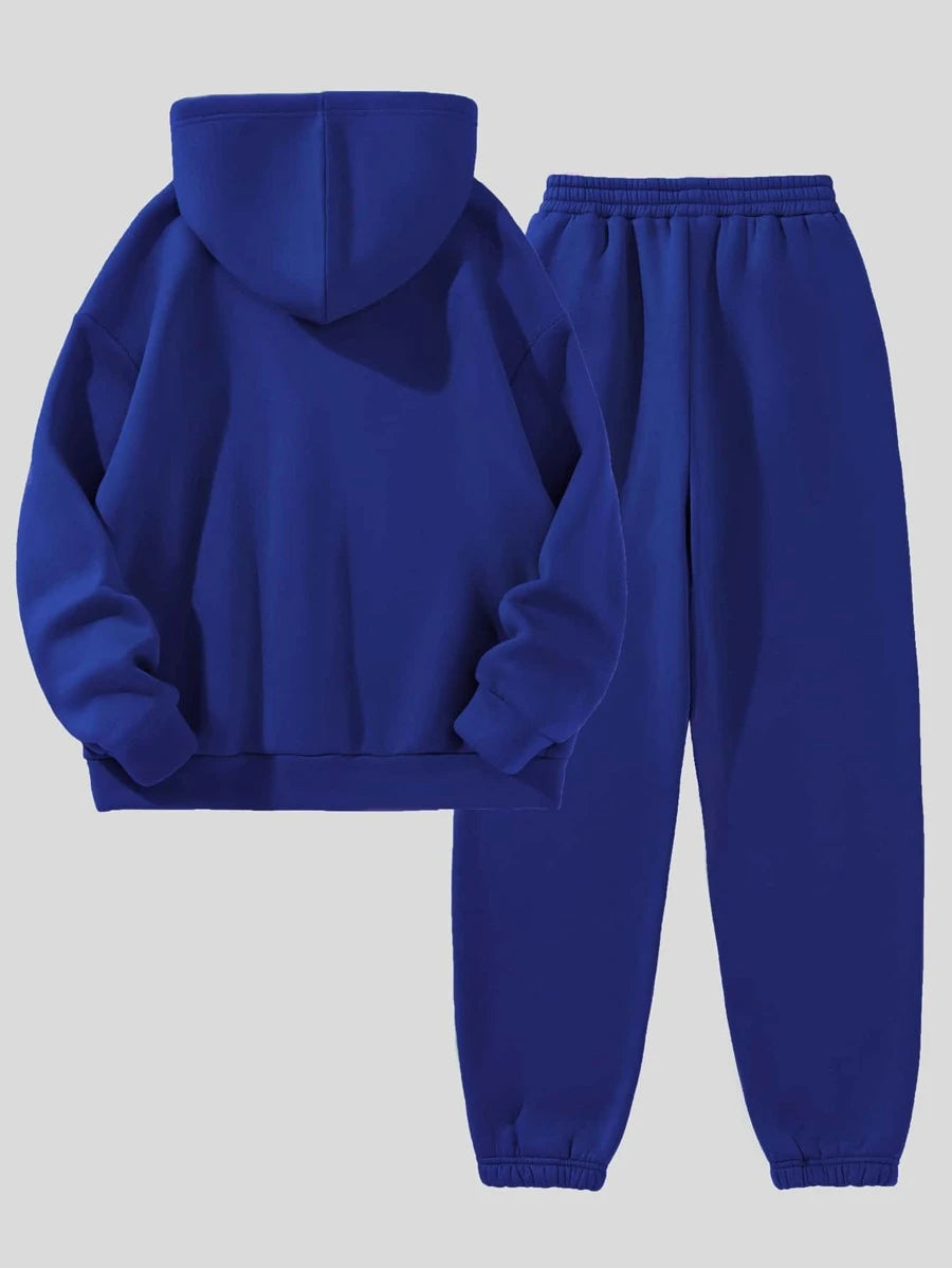 Hoodie & jogger pants for running - Blue