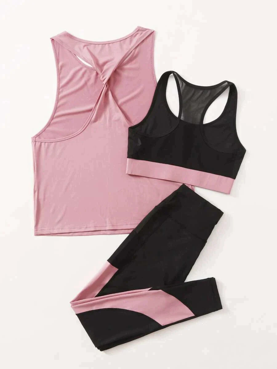 Fitness Coords - Pink x Black