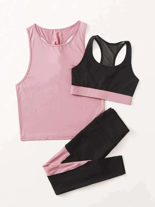 Fitness Coords - Pink x Black