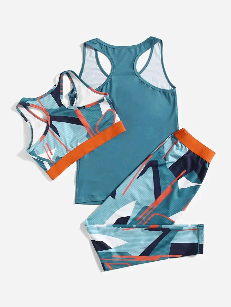 Fitness Coords - Teal x Orange