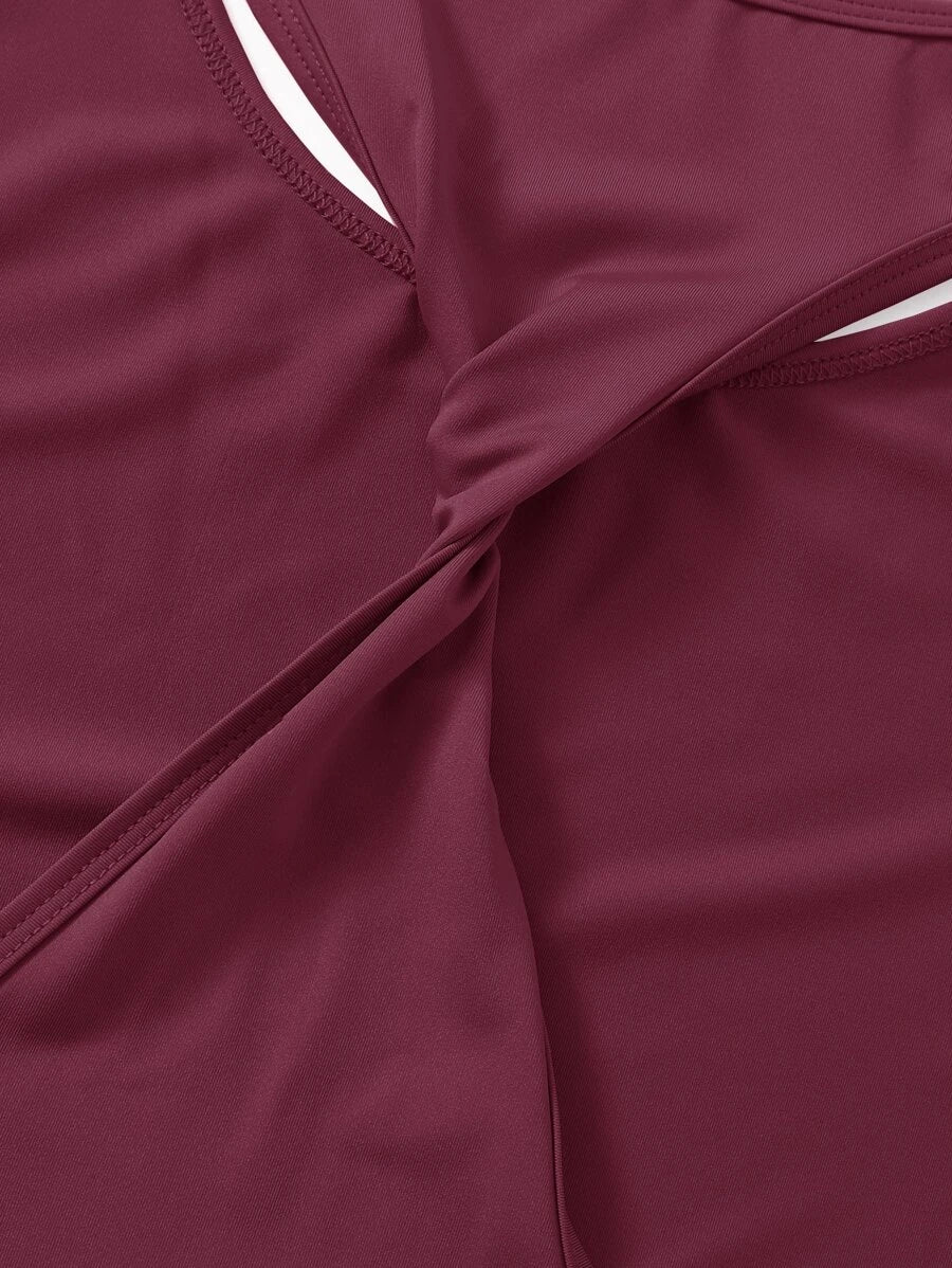 Fitness Coords - Burgundy x Black
