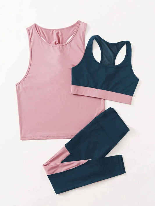 Fitness Coords - Pink x Blue