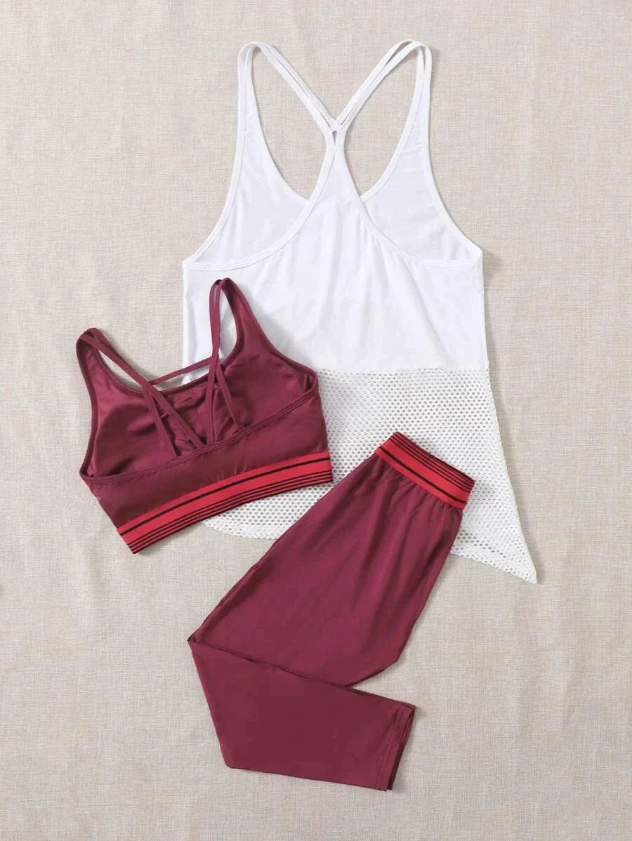 Fitness Coords - Red x White